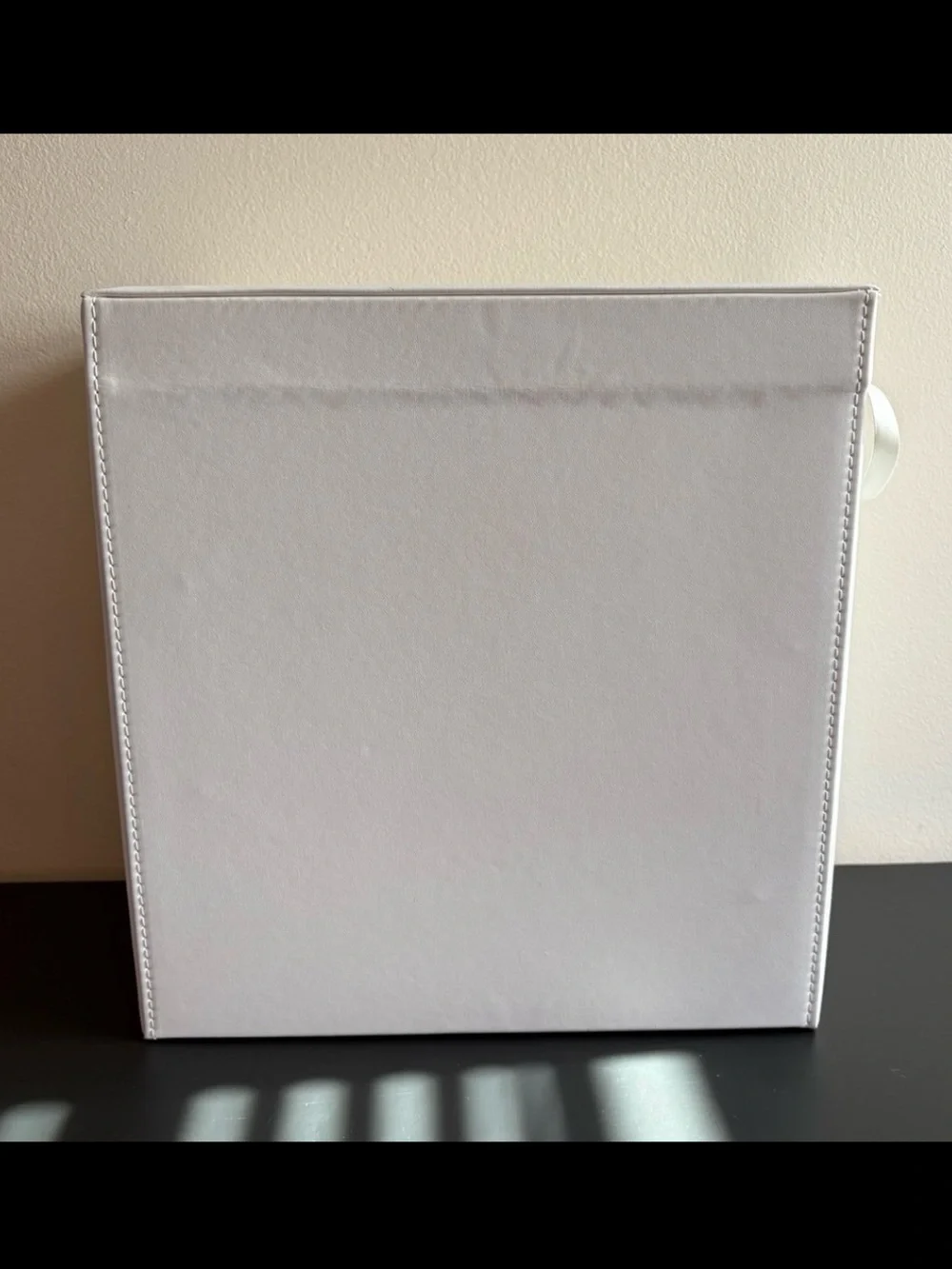 Vlando 6 Tier White Jewelry Box With Gold Hardware and Mirror